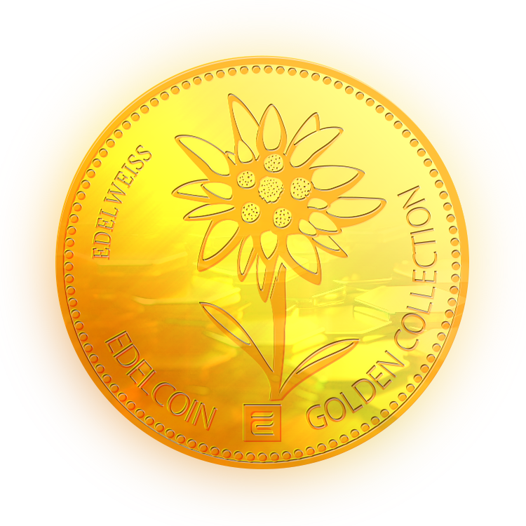 Gold coin, 1/2 ozt. Edelcoin Golden Collection.