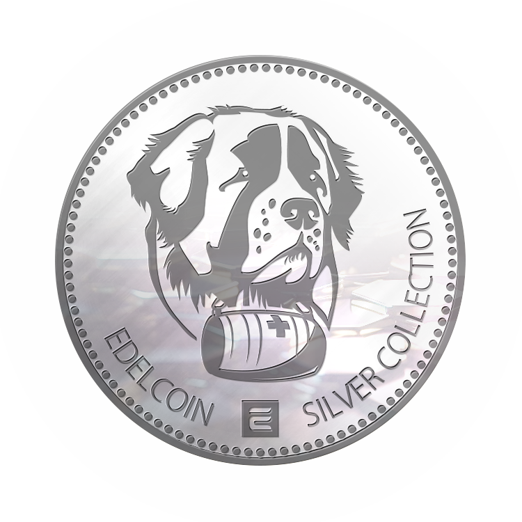 Silver coin, 1 ozt. Edelcoin Silver Collection.